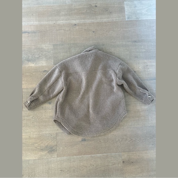 good american contour sherpa brown faux shearling - Picture 3 of 6